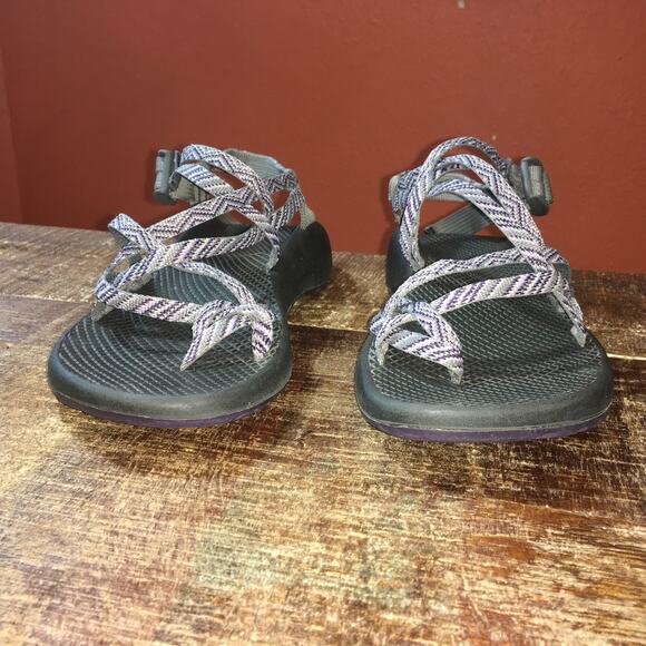 Chaco ZX/2 Womens 9 Cloud Dual Adjustable Strap Sandal Grey Sport Hiking Shoe - Picture 2 of 9